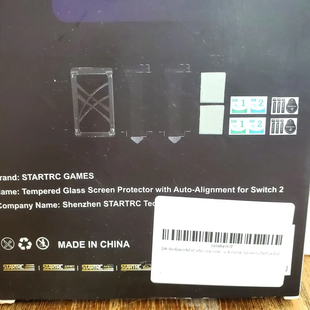 Lot of 2 STARTRC 2-Pack Tempered Glass Screen Protector Nintendo Switch 2 9H HD